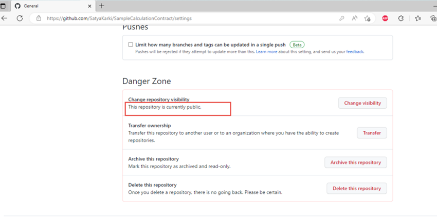 GitHub Repository Visibility Setup